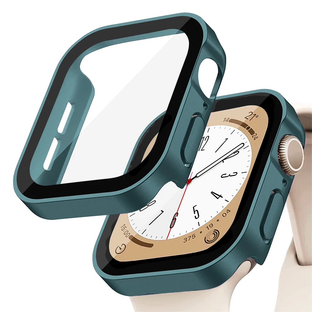 Smartwatch Watch Accessories For Women - Glas + cover Voor Apple Horloge