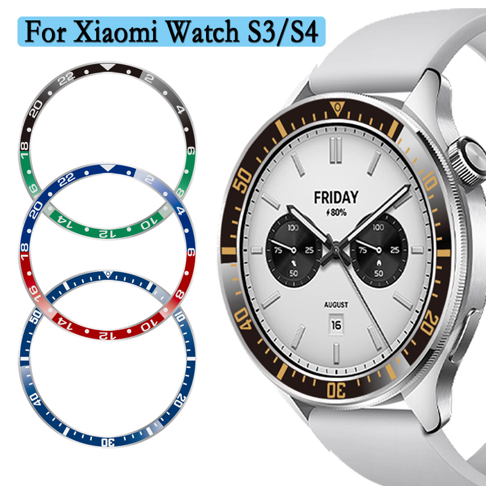 Xiaomi Smartwatch S4 Accessories - Stalen Bezel Ringen Voor Xiaomi Horloge