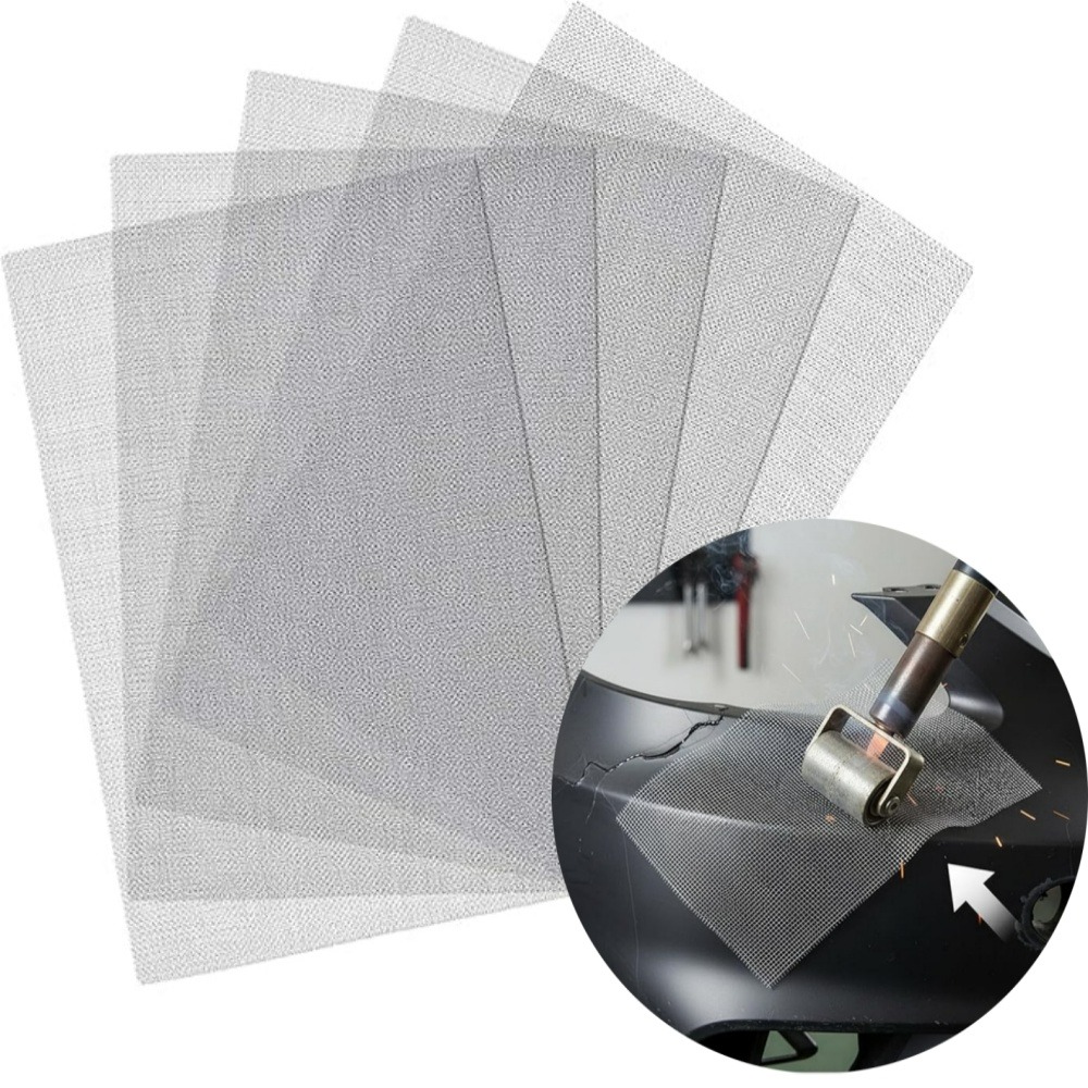 Stainless Mesh Band - Autobumper RVS Reparatiegaas Plastic Crack Weld