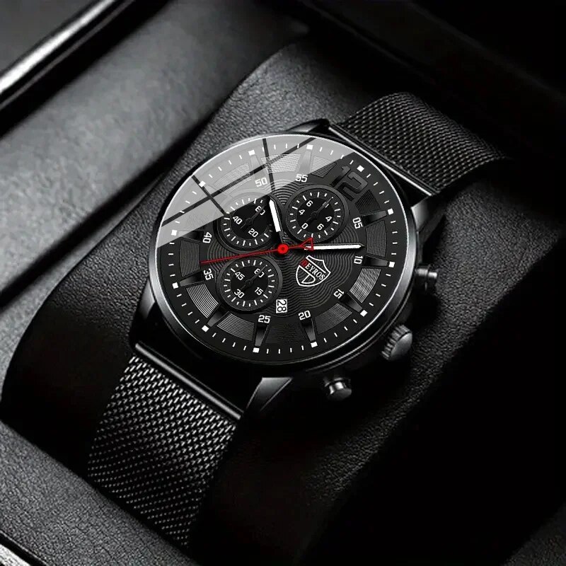 Stainless Mesh Band - Deyros Heren Mode Minimalistische Horloges Mannen