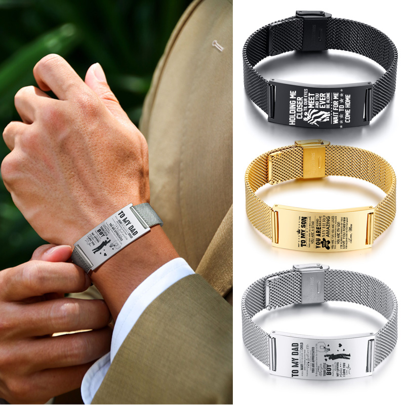 Stainless Mesh Band - Mannen Armband Tijdloze Natuur Van Mesh