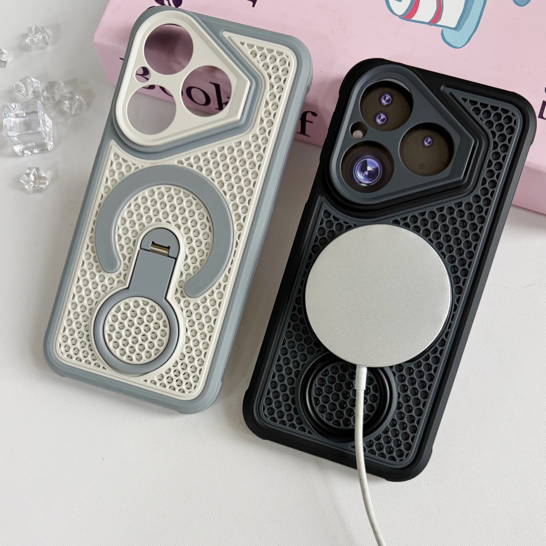 Huawei Pura 70 - Luxe MagSafe draaibare houder telefoonhoesje voor