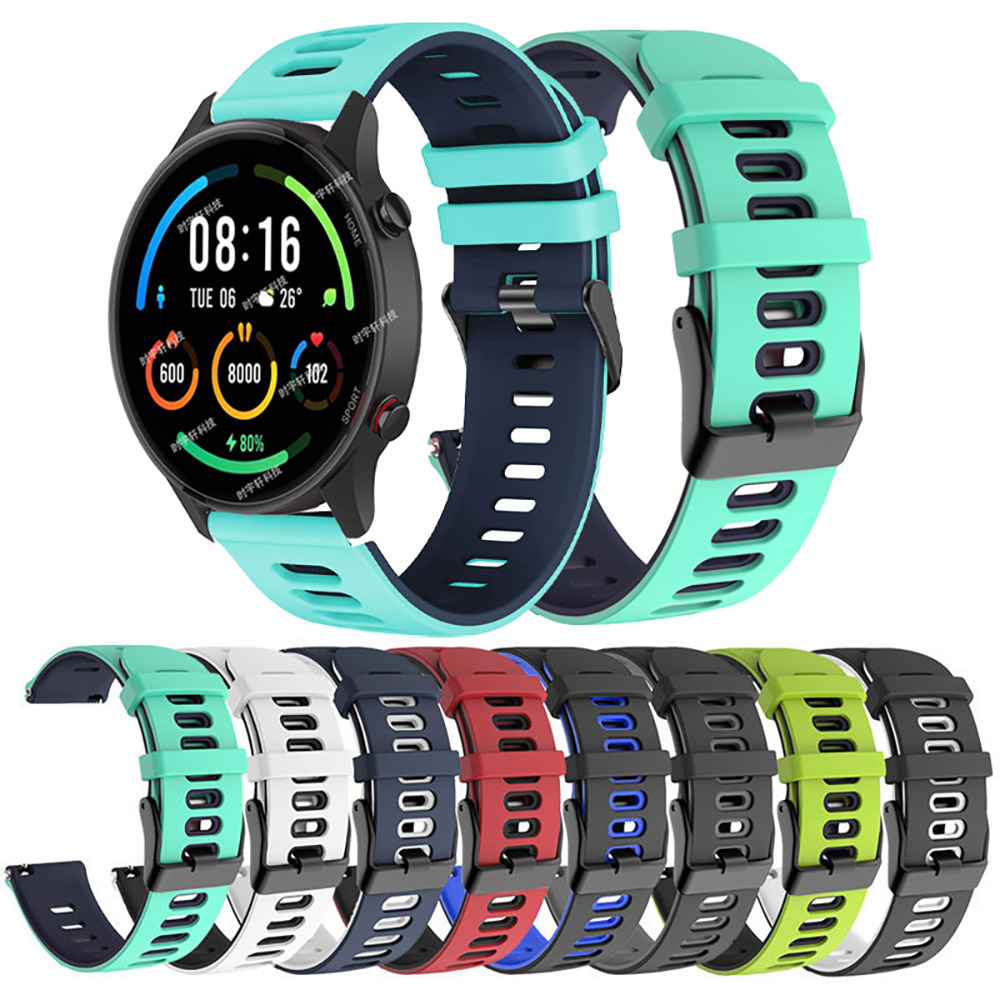 Xiaomi Smartwatch S3 Accessories - 22 mm tweekleurige sportband voor Xiaomi