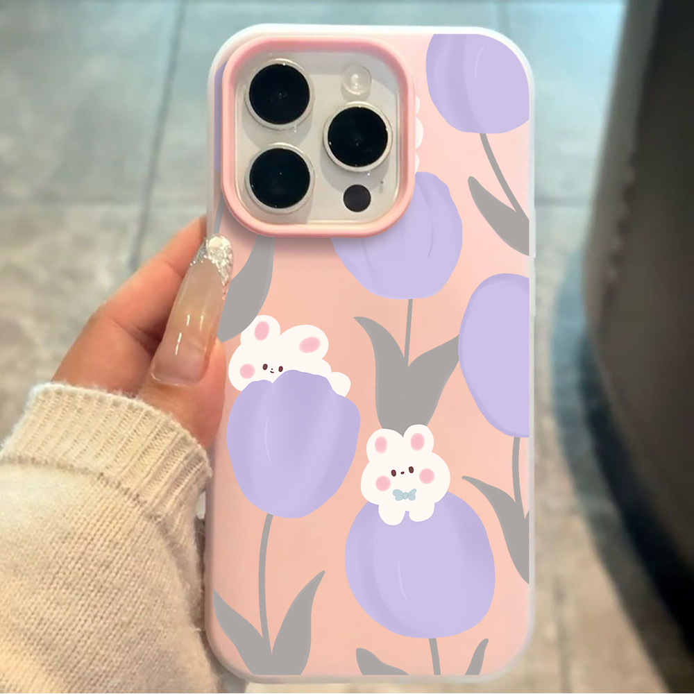 Xiaomi Redmi Note 13 - Zachte Lavendel Tulpen Telefoonhoesje voor Xiaomi