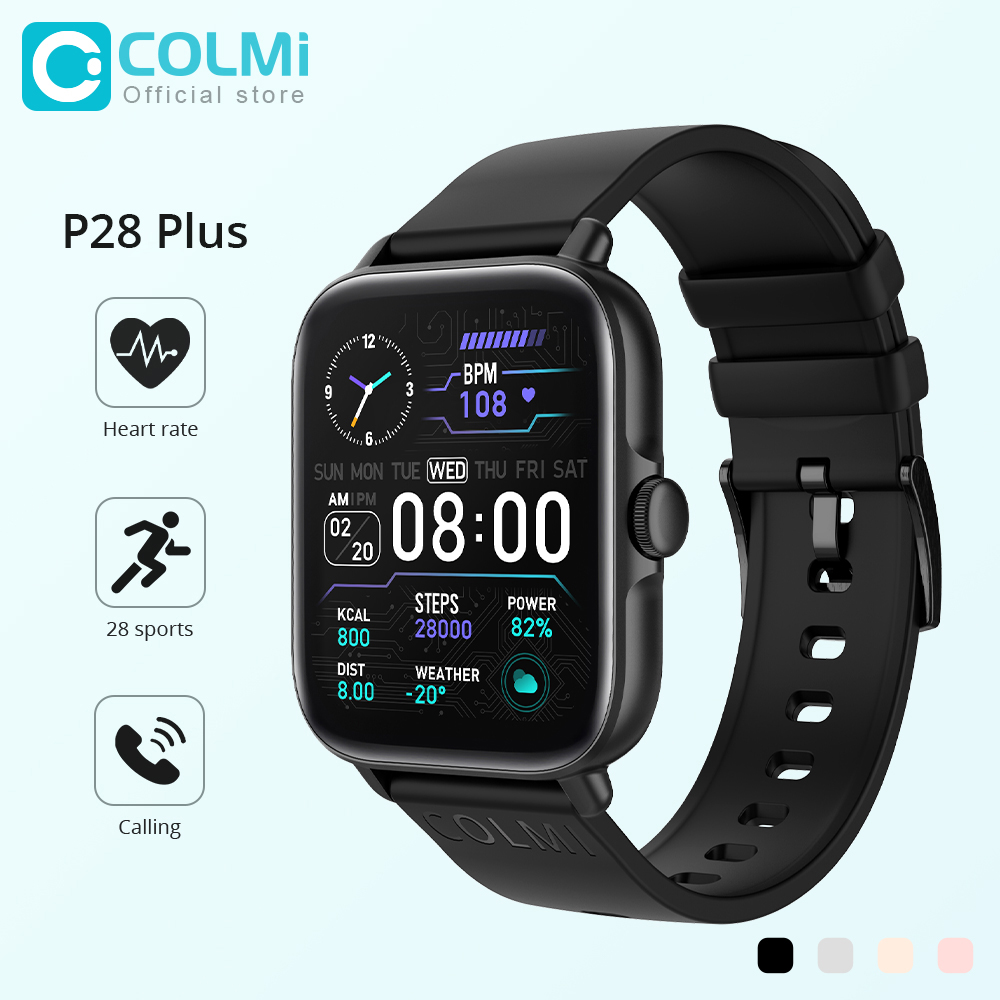Smartwatch Face - COLMI P28 Plus Bluetooth Antwoord Oproep
