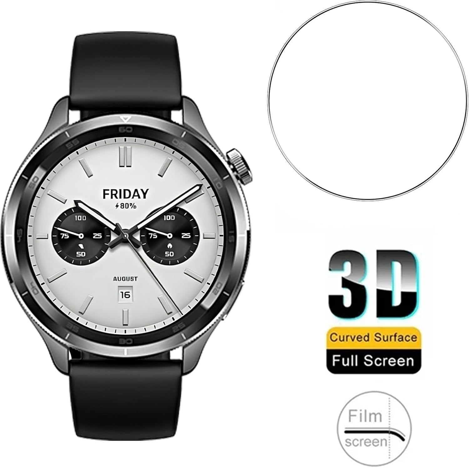 3PCS Gehard Glas Smartwatch Sc - Xiaomi Smartwatch S4 Accessories recensie en prijs
