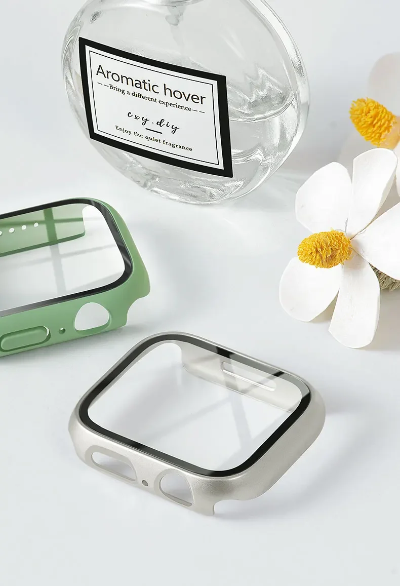 Gehard glas + cover voor Apple - Smartwatch Band Accessories recensie en prijs