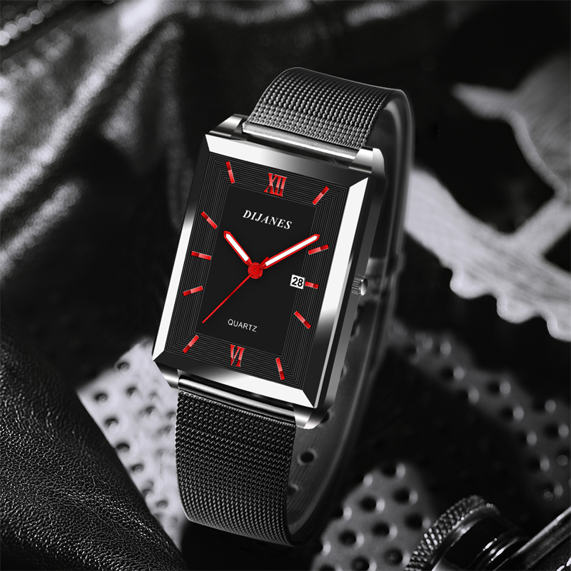 Heren kalenderdatum sport en v - Stainless Mesh Band recensie en prijs