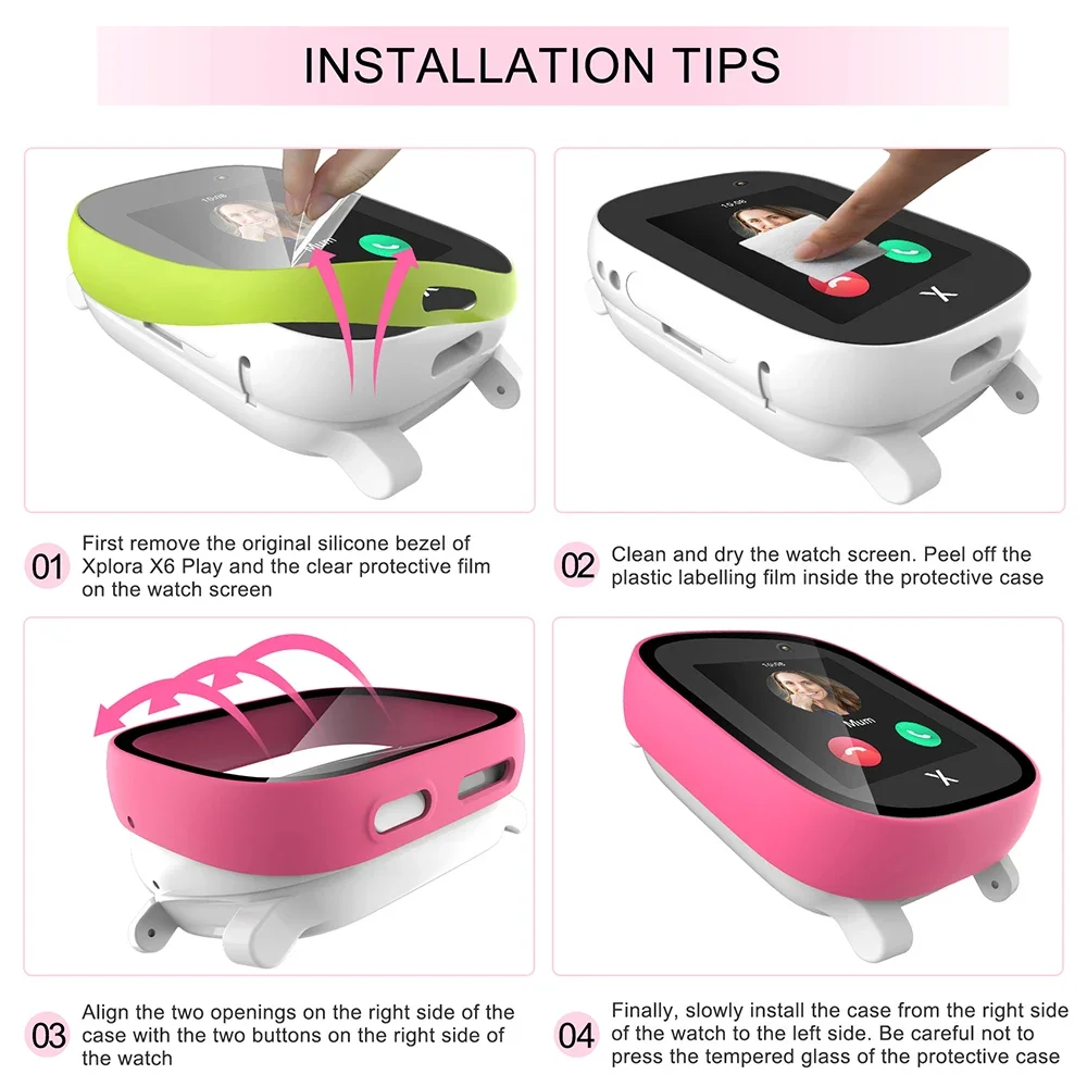 Case voor Xploar X6 Play Kids  - Smartwatch Icon recensie en prijs