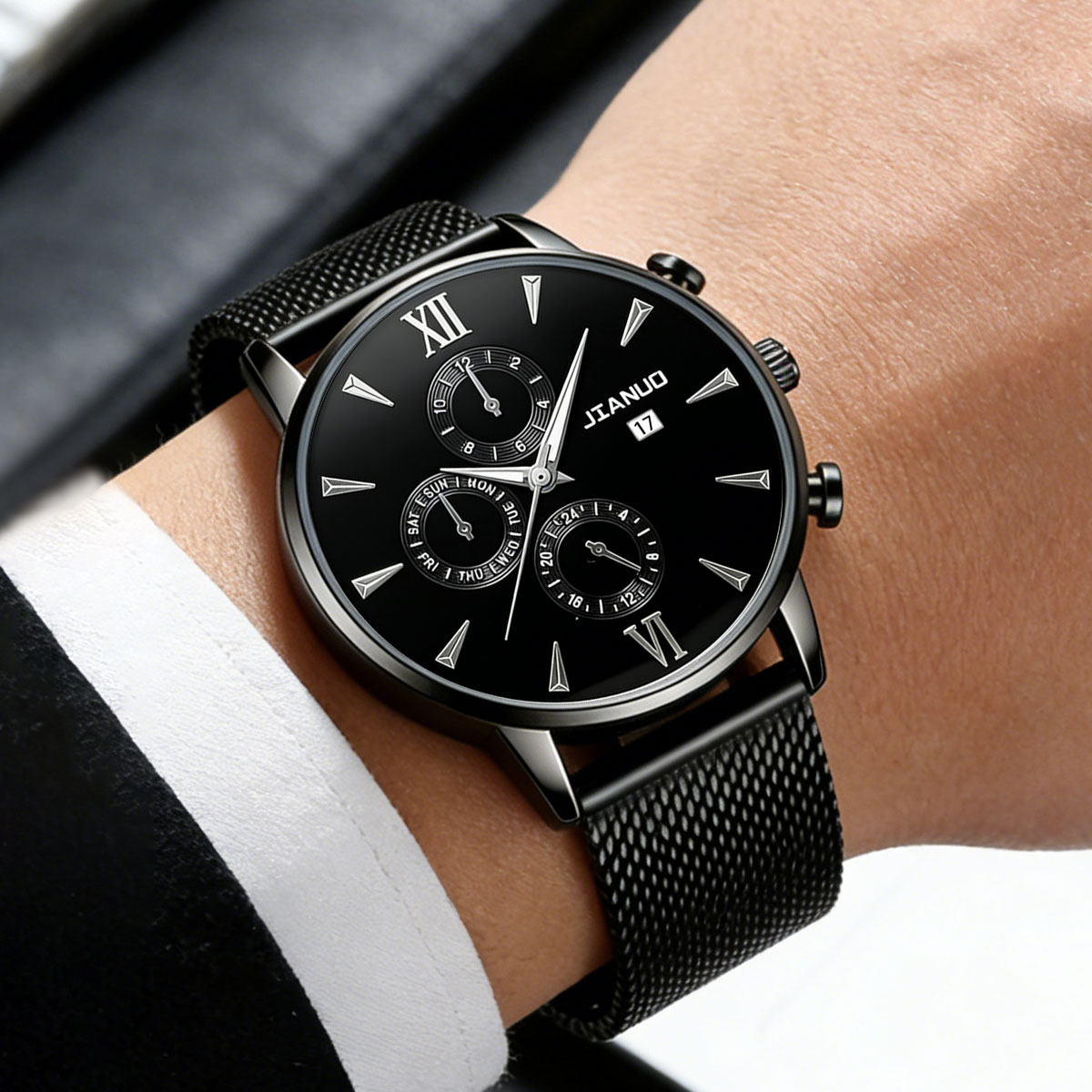 Trendy casual herenhorloge met - Stainless Mesh Band recensie en prijs