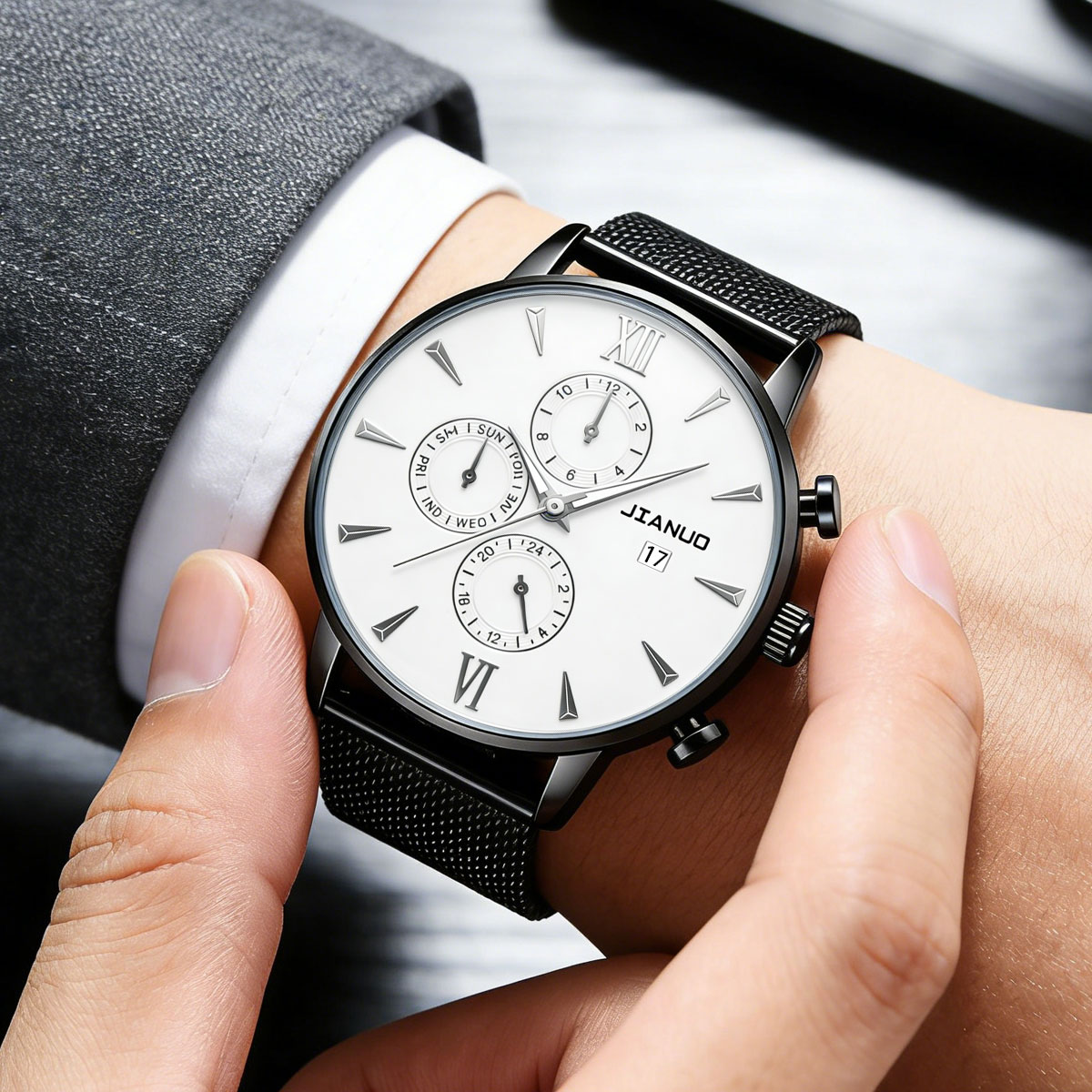 Trendy casual herenhorloge met - Stainless Mesh Band recensie en prijs