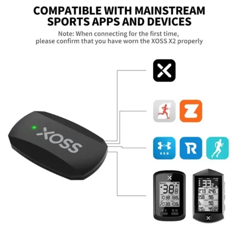 XOSS X2 Borstband Hartslagsens - Rugged Sport Strap recensie en prijs