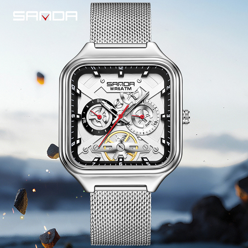 SANDA 9085 Herenhorloge reloj  - Stainless Mesh Band recensie en prijs