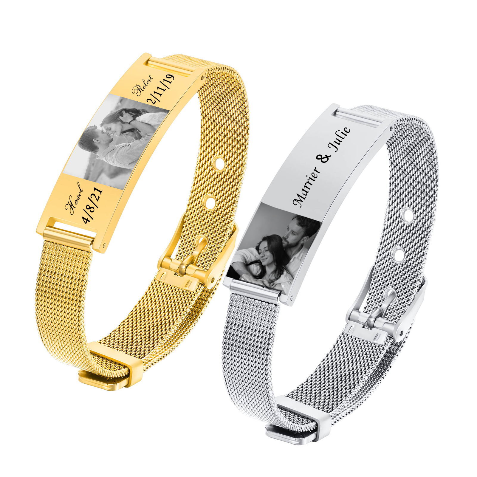 Gepersonaliseerde Id Armband V - Stainless Mesh Band recensie en prijs