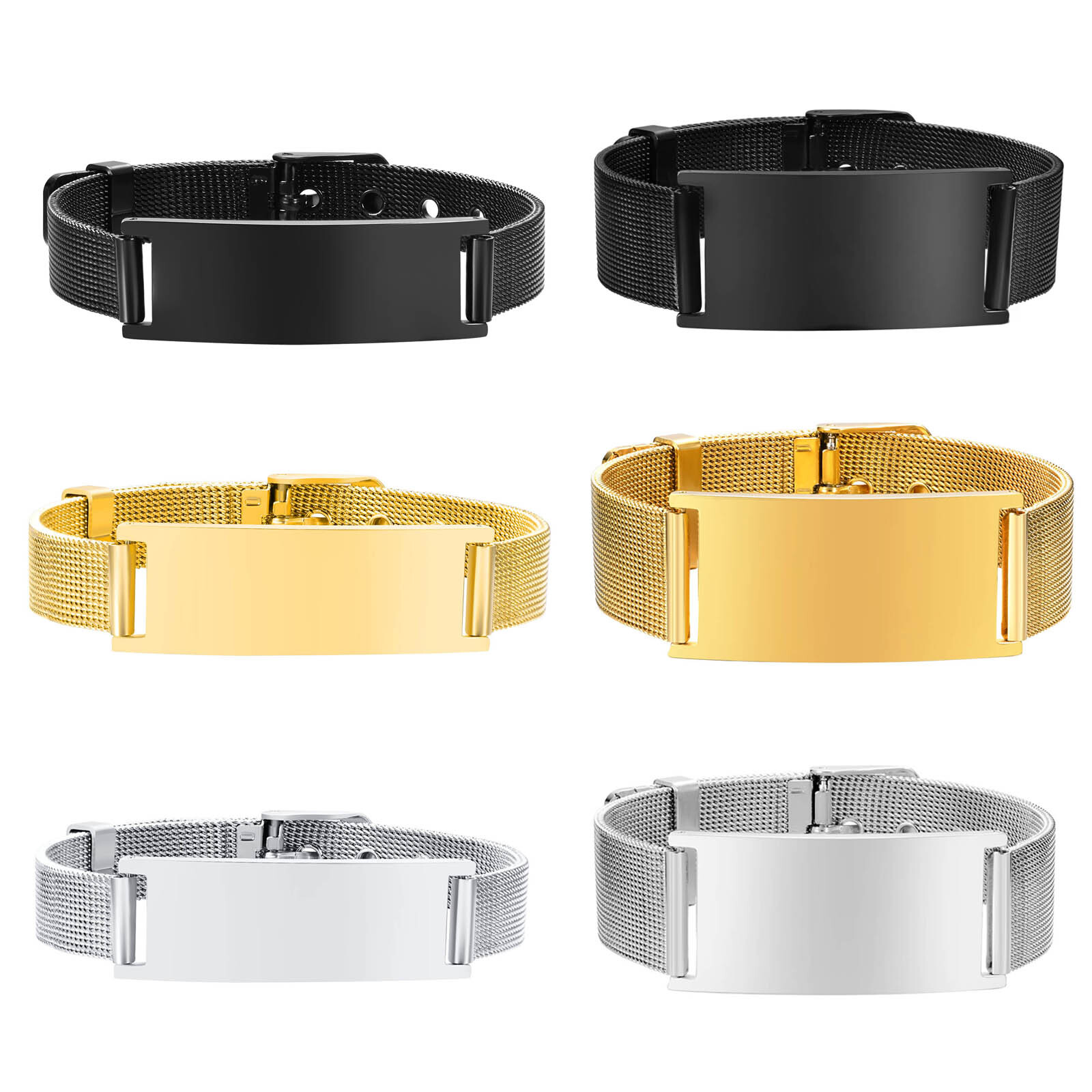 Gepersonaliseerde Id Armband V - Stainless Mesh Band recensie en prijs