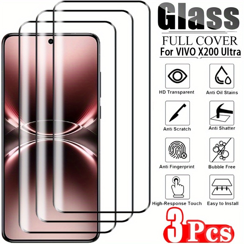 3 Stuks Gebogen Gehard Glas Sc - Vivo X200 recensie en prijs