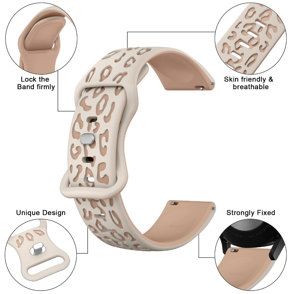 Siliconen luipaardband voor Xi - Xiaomi Smartwatch S3 Accessories recensie en prijs