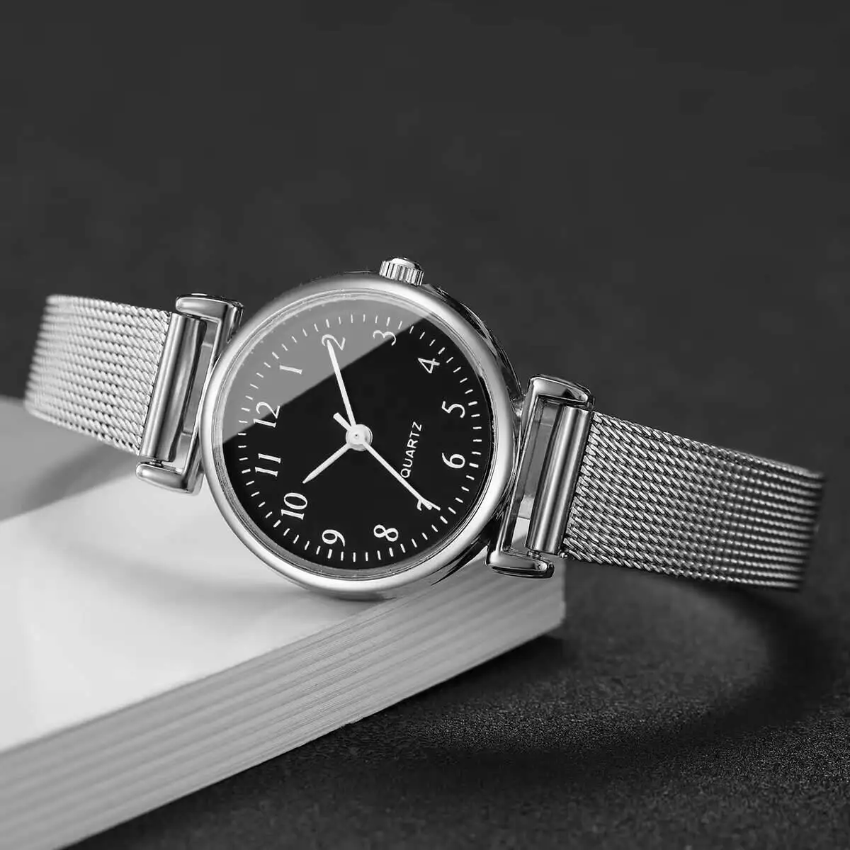 1/2PCS Mode Dameshorloges Eenv - Stainless Mesh Band recensie en prijs
