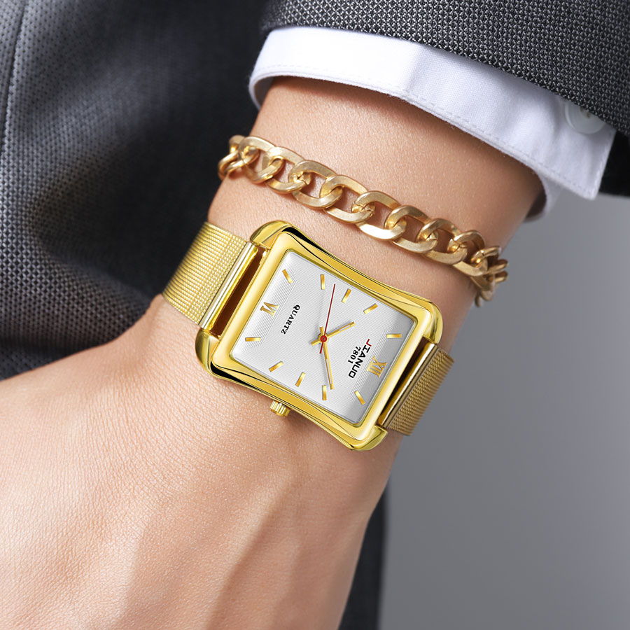 2024 Nieuwe Trendy Heren Vierk - Stainless Mesh Band recensie en prijs