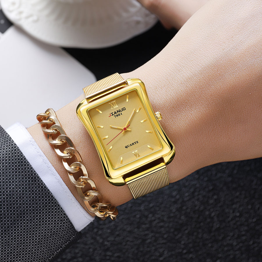 2024 Nieuwe Trendy Heren Vierk - Stainless Mesh Band recensie en prijs