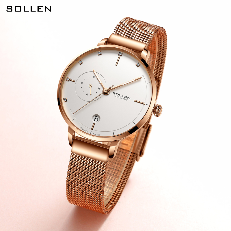 SOLLEN-Automatische Mechanisch - Stainless Mesh Band recensie en prijs